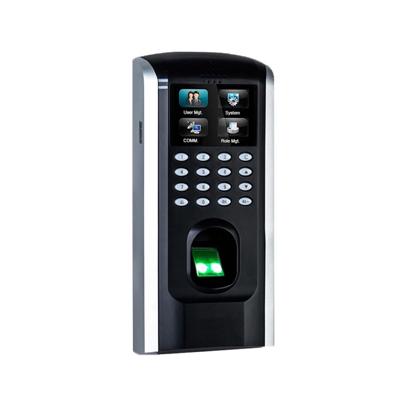 Máquina de Fichaje, SF200 Control de Acceso biométrico de Huellas Dactilares y Tiempo de Asistencia Pantalla a Color TFT de 2 Pulgadas TCP/IP de Control de Acceso de Puerta(SF200-ID)