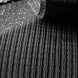 Neotrims Polyester Rib Knit Jersey Stretch Sports Feel Fabric, For Waistband & Cuffs. Very Resilient, Durable, Strong Properties. Excellent Versatile Material in 2x1 Rib Construction, Navy, Black, Grey & Royal Blue, Sold as Half Metre and 1 Metre Lengths