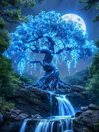 ijbnhd Tree of Life Diamond Art Kits for Adults 12x16 inch - image 1