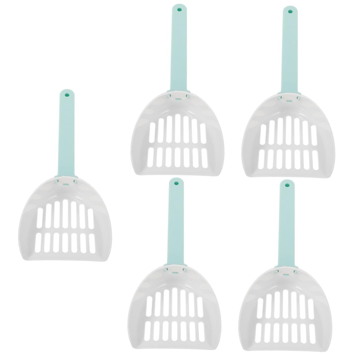 POPETPOP 5 Pz Pala per lettiera per Gatti Paletta per di Gatto Pale per rifiuti Domestici Gatti Pale Profonde Paletta per di Gattino Pala per Gatti Pala per rifiuti plastica ABS