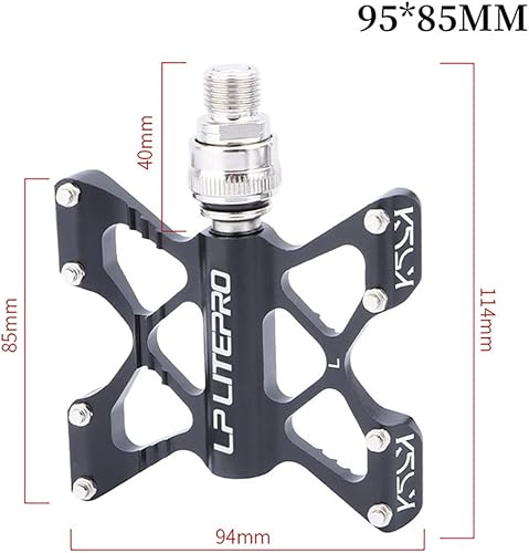 Miniatura 3 de Pedal de bicicleta plegable de aleación de aluminio, pedal de liberación rápida de doble cara para pedel de Brompton para dahon para pedales