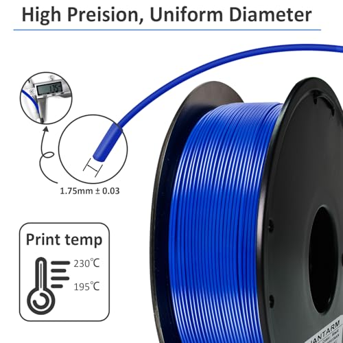 Image of GIANTARM 3D Printer Filament, 0.5kg Blue PLA Filament, 1.75mm Dimension Accuracy + /- 0.03mm, 3D Printing Filament