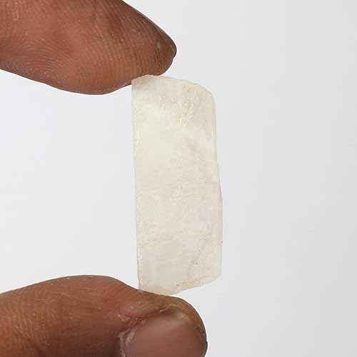 Miniatura 2 de GEMHUB Cristal curativo de piedra lunar bruta blanca natural de 33.25 quilates para decoración del hogar, interior,, Gema, piedra lunar de sri lanka