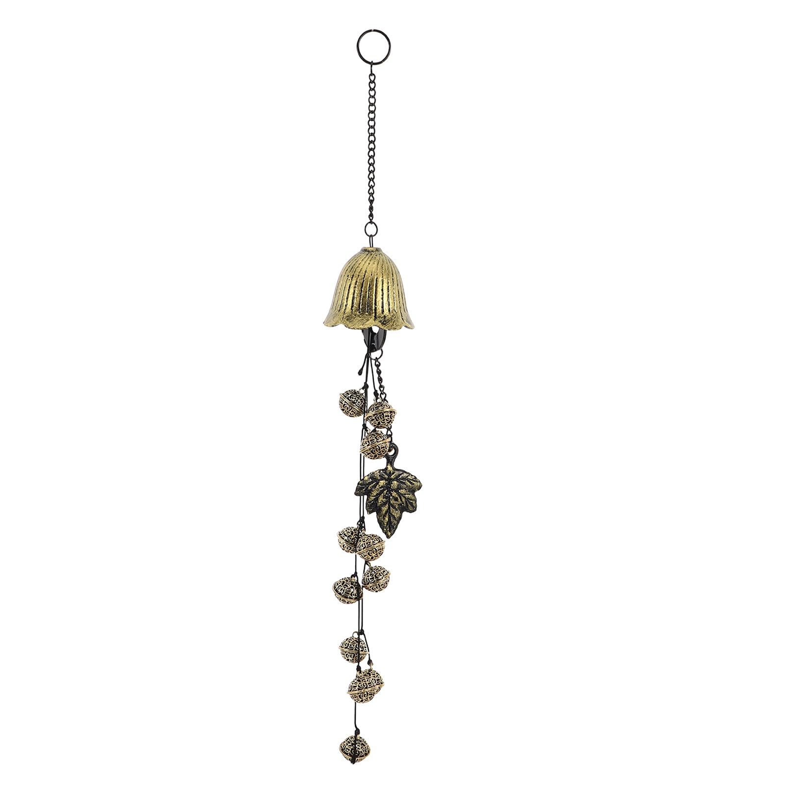 Carillon de sorcière suspendu en métal avec cloche vintage à sonorité rétro
