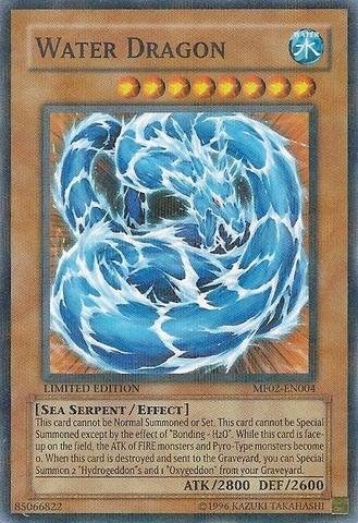 Yu-Gi-Oh! - Water Dragon (MF02-EN004) - Mattel Action Figure Series 2 - Promo Edition - Parallel Rare