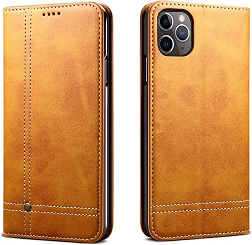 Étui portefeuille iPhone 11 Pro marron idéal pour le bureau
