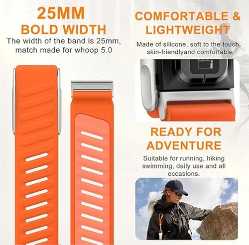 Image of Sport Breathable, Durable Strap Compatible with Whooop 5.0 One & Peak