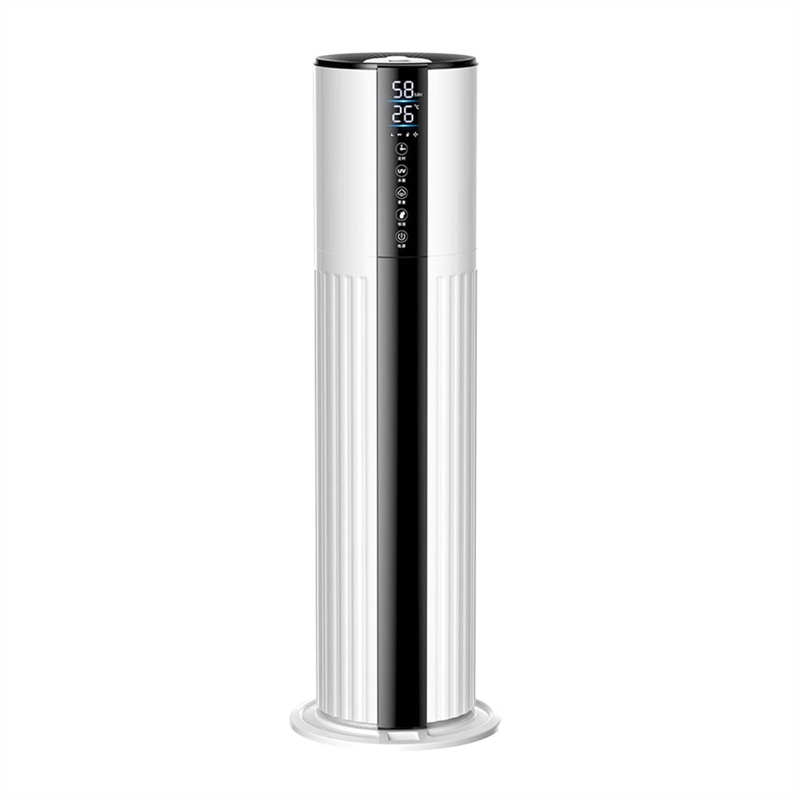 Umidificatore Ambiente Umidificatori silenziosi da 8 litri for produzione domestica Fino a 280 ml/h Umidificatore con riempimento dall'alto con umidostato a 3 velocità - Spegnimento automatico - Umidi