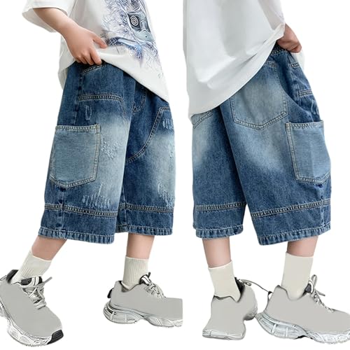 Shorts en jean garçons idéal pour les jeux décontractés au parc et les vacances d'été