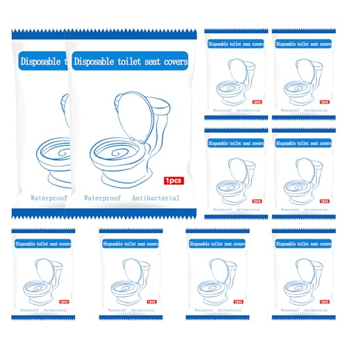Copri sedile per WC per bambini, copri sedile per WC da viaggio | 10x Potte Potty Protector impermeabile - per sedile WC extra large avvolto singolarmente M