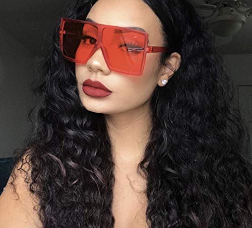 W&Y YING Square Oversized Sunglasses for Women Big Large Men fashion shield2