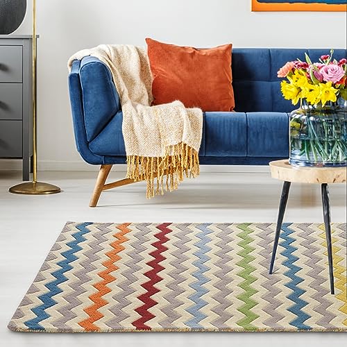 Image of Soft Pure Woolen Modern Collection Tufted Carpet for Living Room,Bedroom'Kitchen and Hall (6 X 9) Feet