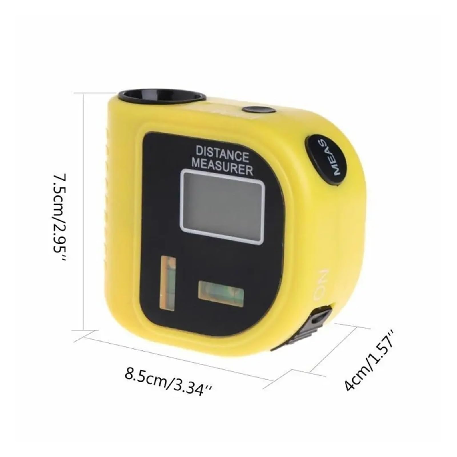 Mini Cinta Métrica Digital, Telémetro, Medidor De Distancia Y Puntero, Herramienta Nivelación 18 M Precisión Flexibilidad Medición