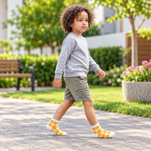 Image of Kid's Socks for Boys and Girls Ankle Socks - Made with Soft & Breathable Cotton with Antibacterial Wash, Pack Of 5