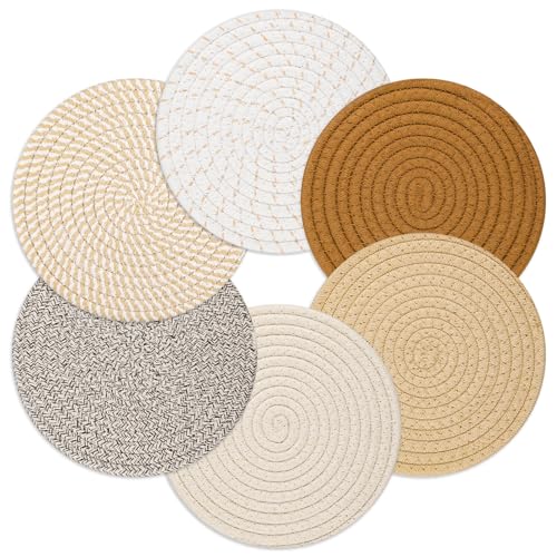 Billbotk 8"" Trivets for Hot pots and Pans, 6 Heat