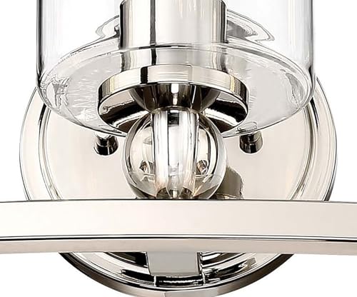 Image of Minka Lavery 3073-613 Studio 5 Vanity Bath Light, 3-Light, 180 Total Watts, 24-in H x 9-in W, Polished Nickel
