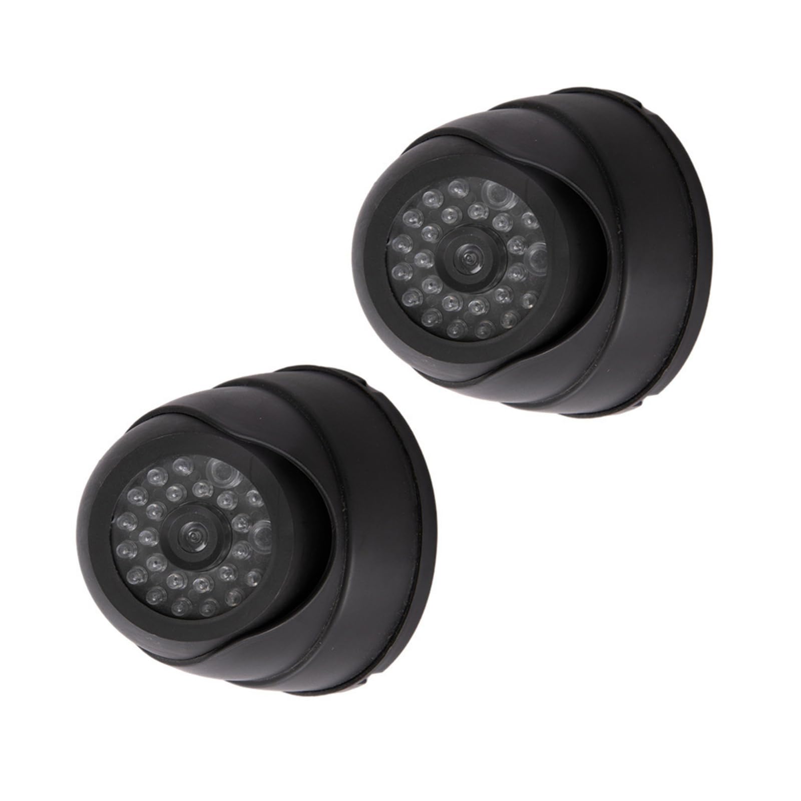 Realistic Simulated Security Camera Indoor Outdoor Use ABS Materials Lightweight Device with Flashing Warning Light Fake CCTV Camera for Home and Shop