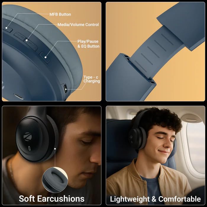 ZEBRONICS Zeb Paradise Neo Headphone Controls