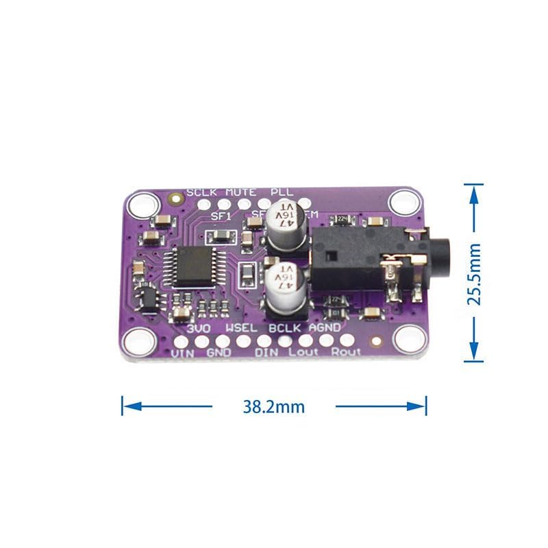 DAC UDA1334A I2S module audio stéréo carte de décodage numérique analogique lot de 3 - 5