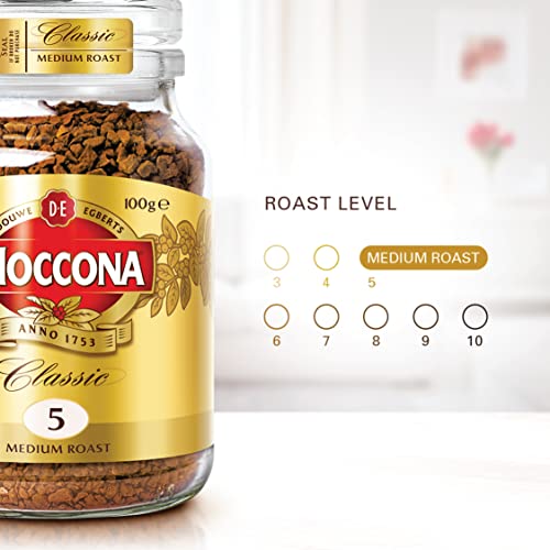 Image of Moccona Classic Medium Roast Instant Coffee 100g | Imported Coffee | Premium Arabica & Robusta Blend | Freeze-Dried | Bold & Strong Flavor (Pack of 3)