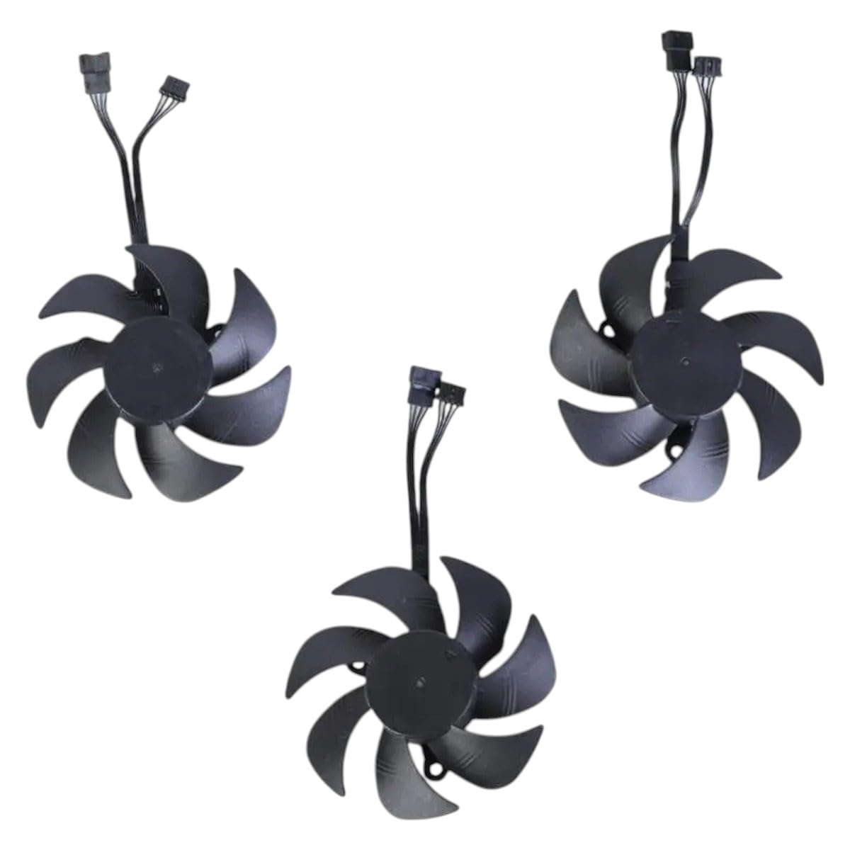 Quiet 4Pin Graphics Card Fan for Rtx3060 Graphics Card Radiator 3Pcs
