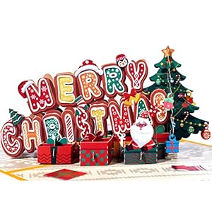 Magic Ants 3D Pop-Up Christmas Card – Gingerbread MERRY CHRISTMAS Design, Santa Claus with Gifts, Decorated Tree, Holiday Greeting Card, Festive Card for Family, Friends, or Seasonal Décor Magic Ants 3D Pop Up Christmas Card–Gingerbread MERRY CHRISTMAS Design Santa Claus with Gifts Decorated Tree Holiday Greeting Card Festive Card for Family Friends or Seasonal Decor
