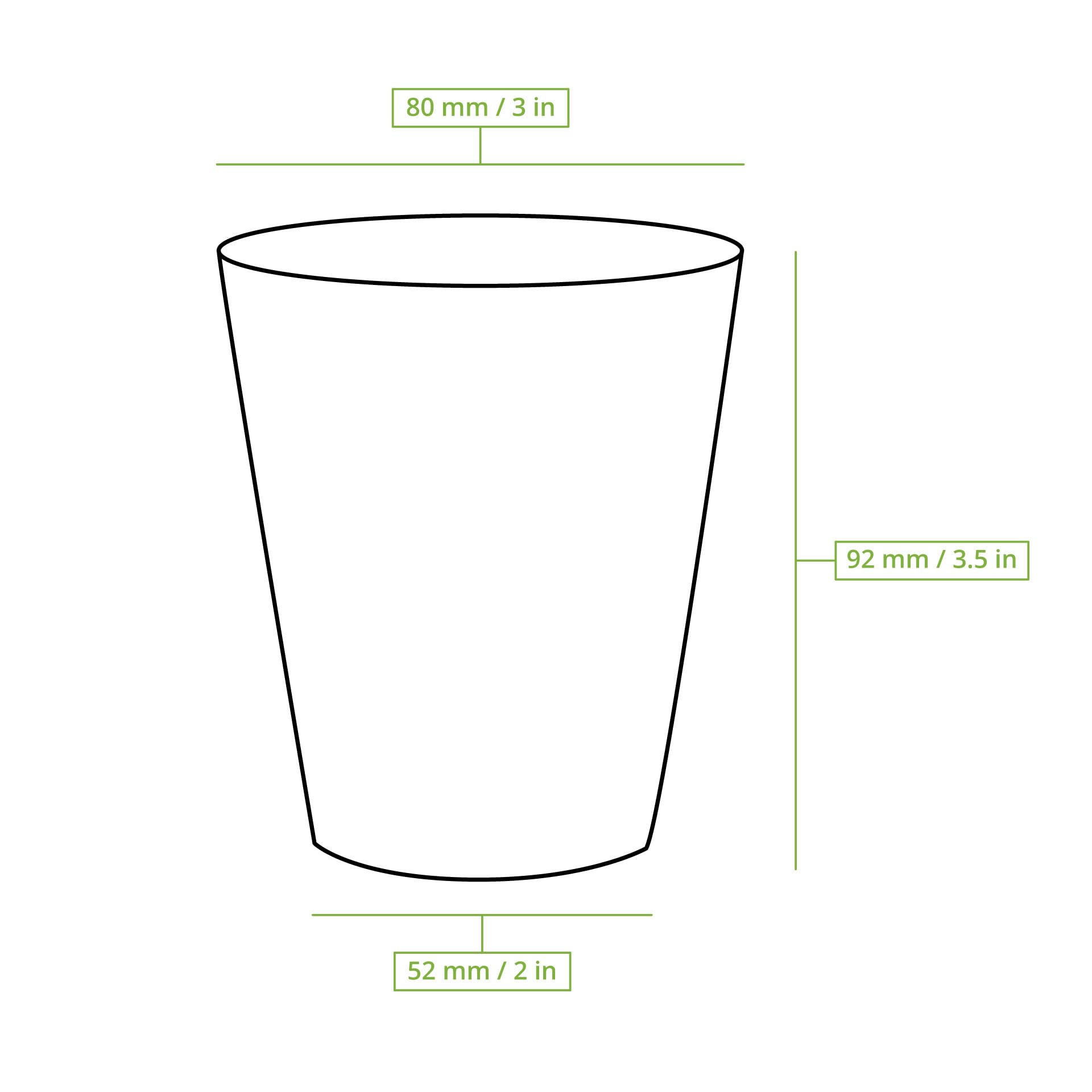 BIOZOYG Bicchieri di carta 1000 pezzi stampati 'Pride' 200ml/8oz, Ø 80mm Bianchi - Rivestiti - Bicchieri da caffè usa e getta - Bicchieri di carta colorati - Ecologici - Eleganti per eventi e feste