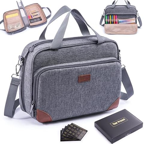 APLUFINE Large Bible Cover Case with Markers, Bible Tabs in Gift Box for Women Men Bible Holder -Bible Carrying Case - Bible Bag Bible Carrier for Bible Study Suppliers -Bible Gift for Book Lovers Cover