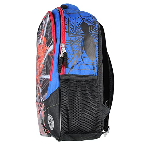 Marvel Spiderman And Miles Morales Light-Up Web Slinger 16" Travel Backpack Book Bag #TOP1