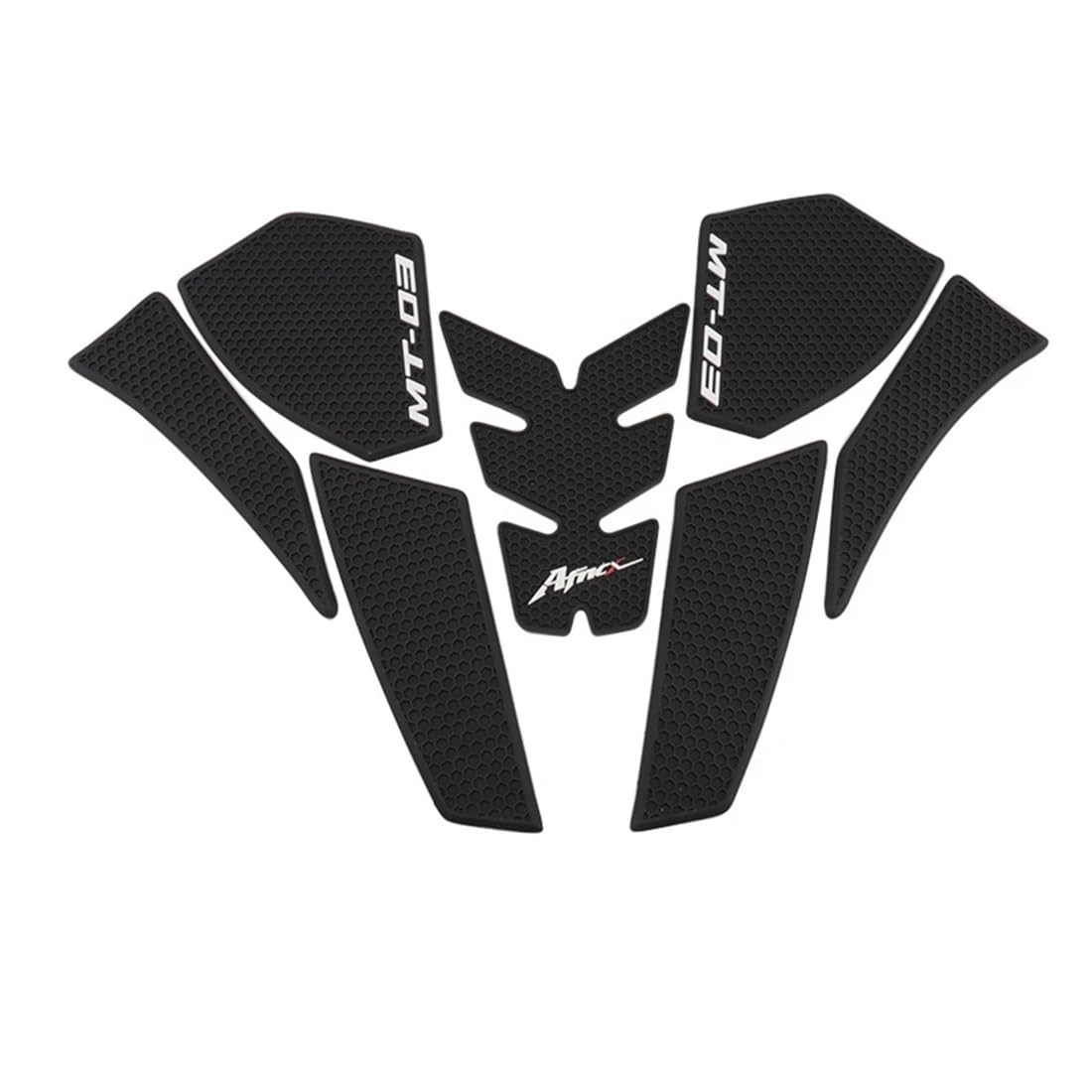 Autocollants réservoir moto MT-03 antidérapants pour un grip latéral maximal