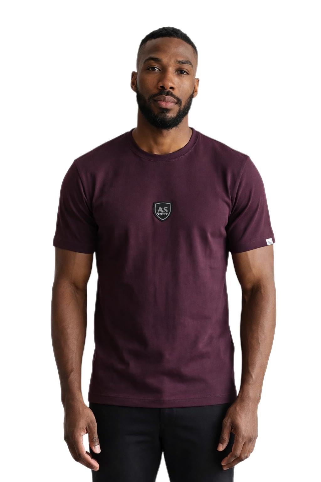 Men's T-Shirt, Short Sleeve, Crew Neck, Shield Logo, Casual Wear-picture-49