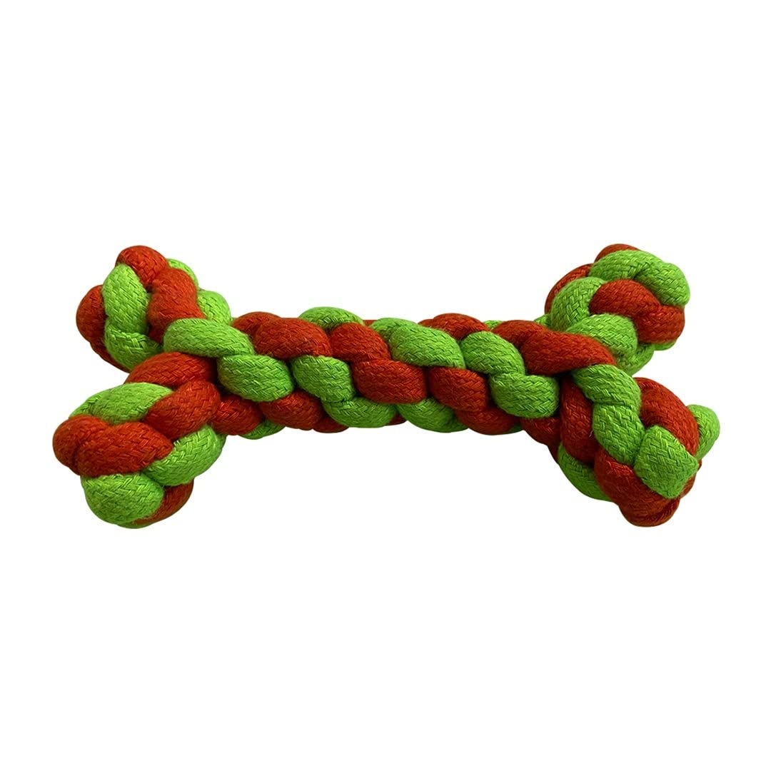 Dogista Durable Bone Knotted Cotton Rope Toys for Teeth Cleaning and Chewing, Small & Medium Dog/Cat/Puppy Dogista Durable Bone Knotted Cotton Rope Toys for Teeth Cleaning and Chewing, Small & Medium Dog/Cat/Puppy