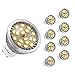 Produktbild Jpodream® 6W GU10 LED Lampe, Ersetzt 60W Halogenlampe, Warmweiß 3000K, 140°Strahlwinkel Reflektorlampen, 550 LM, AC85-265V, Nicht Dimmbar - 8er Pack