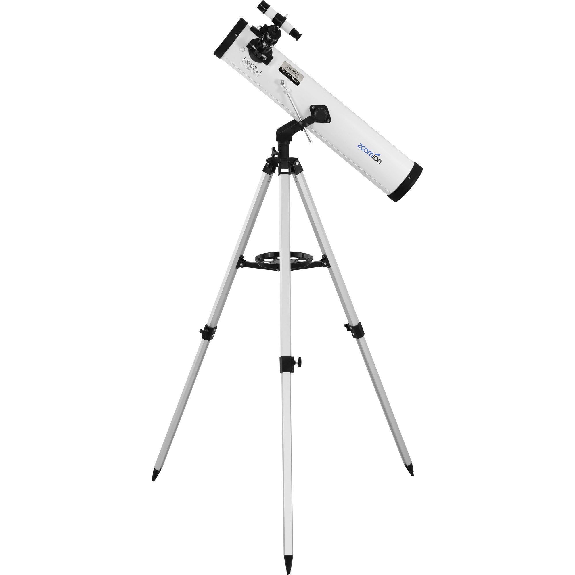 Stardust 76/700 AZ Spiegelteleskop | astronomisches Teleskop-Set | inklusive Stativ, Montierung und Okularen | für den Einstieg in die Astronomie