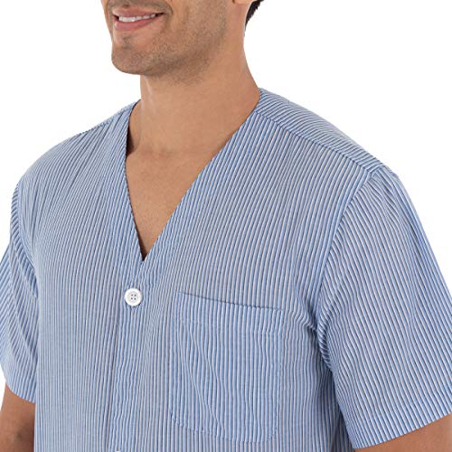 Fruit of the Loom mens Broadcloth Short Sleeve Pajama Set3