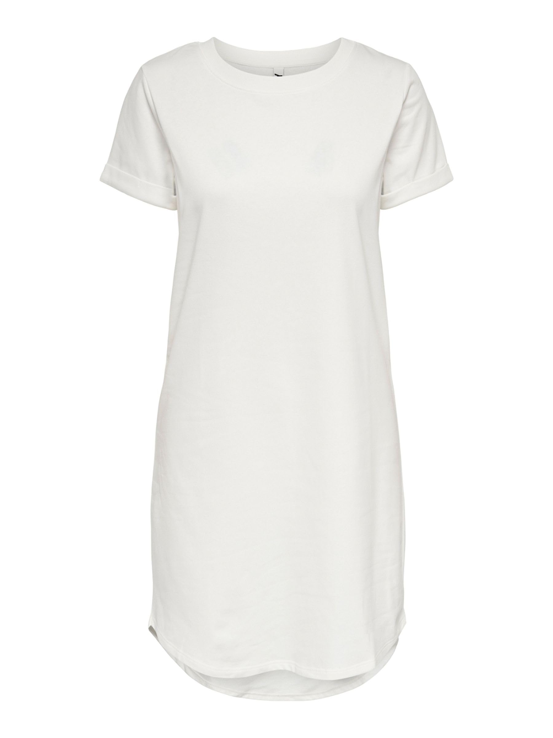 JDY Women's Jdyivy Life S/S Dress JRS Noos Dress, Cloud Dancer, M