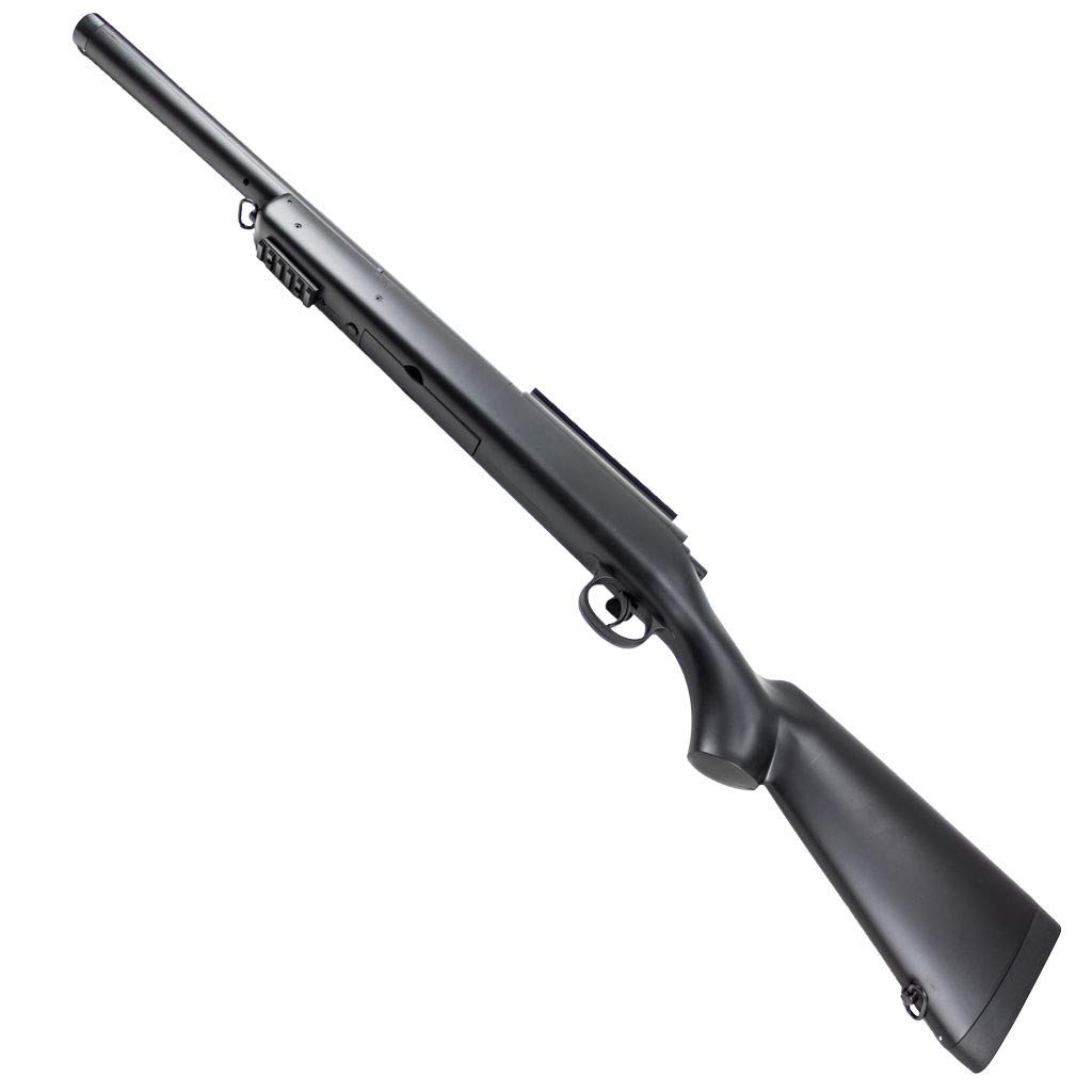 PACK Double Eagle Fucile Softair Sniper Manuale a Molla M52 - Potenza: 1 Joule, Colore:Nero