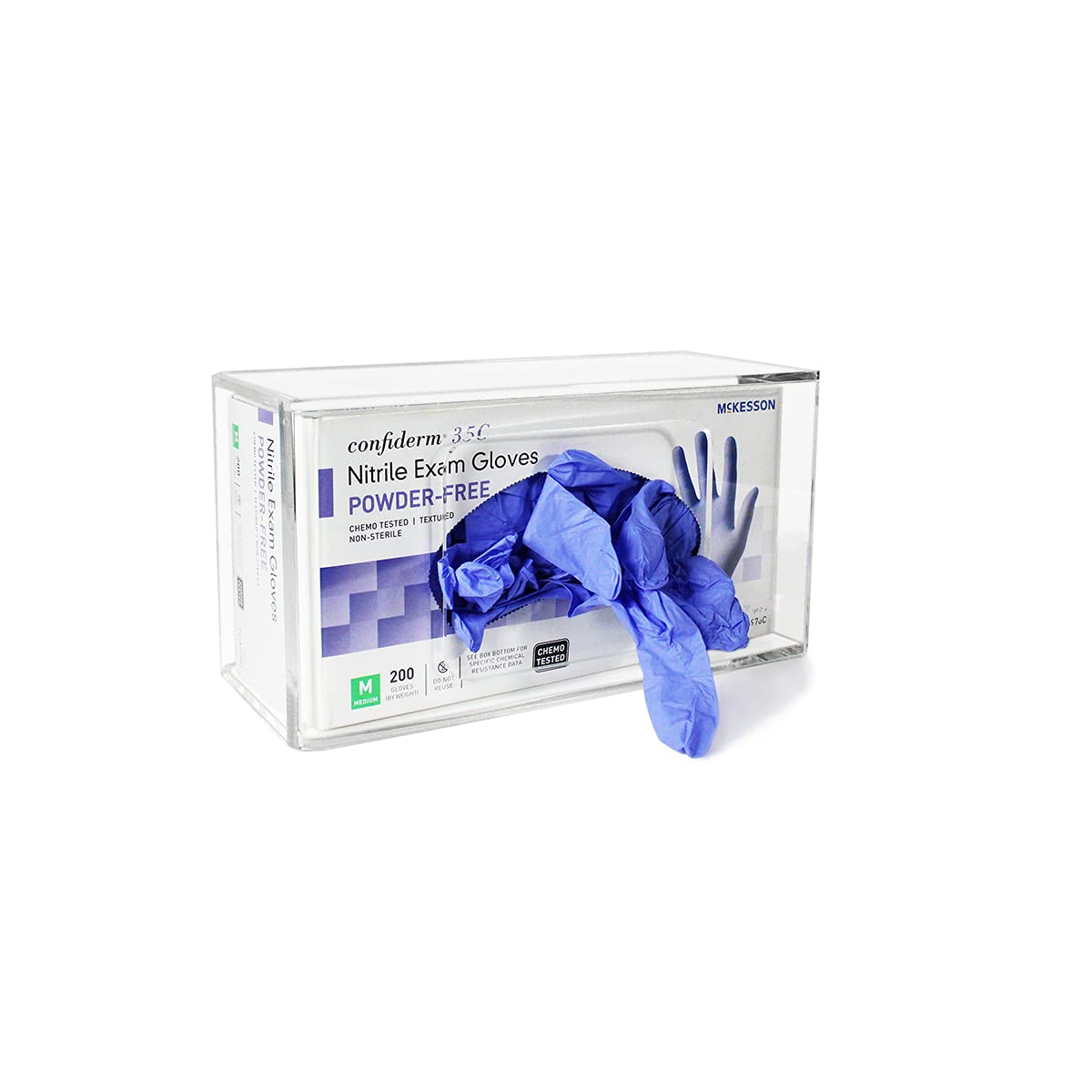 TrippNT 50831 Clear Acrylic Single Side Loading Glove Box Holder, 10