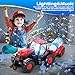 Britik Tractor Bubble Machine for Kids 3 4 5 6 Years Old Boys: 2 in 1 Farm Tractor Toy Automatic Bubble Blowing with Lights & Sounds, Indoor Outdoor Toys for Toddlers, Ideal Gifts for 3-8 Year Olds