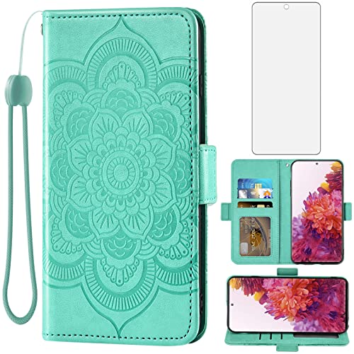 Protégez votre Samsung S20 FE des chutes avec cet étui portefeuille portefeuille vert