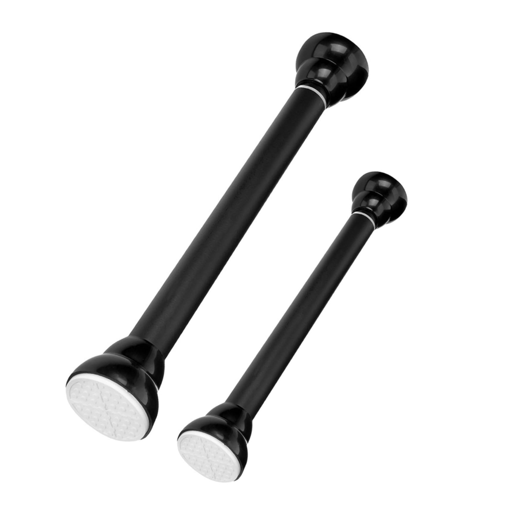 2piezas Barras de Cortina Telescópicas de Acero Inoxidable Instalación sin Taladro para Baño Cocina y Armario