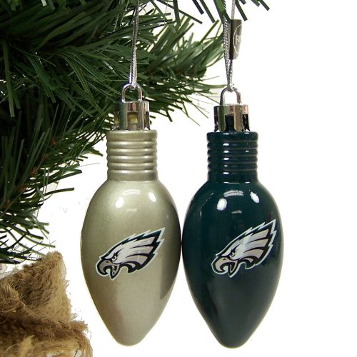 Philadelphia Eagles 5 Pack Bulb Ornaments