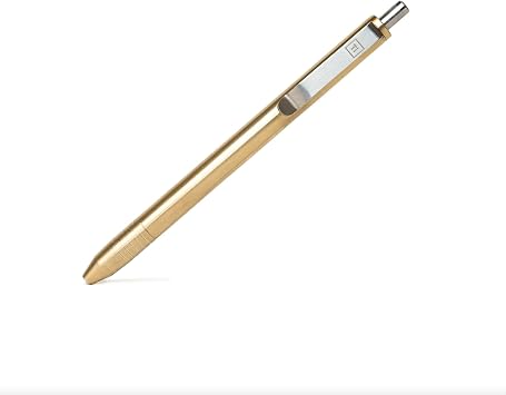 BIG IDEA DESIGN Slim Click Pen Brass