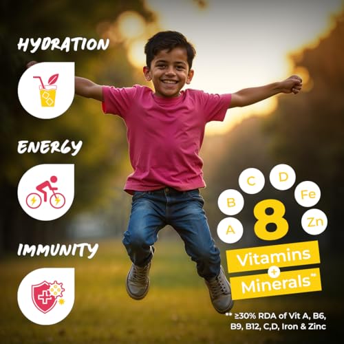 Image of Good Monk Fruit Drink Mix (Natural Mixed Berries Powder), 50% Less Sugar with 8 Vitamins & Minerals (Vitamin B12, C, D, Iron & more) | Tasty & Healthy Mix for Hydration, Energy, Immunity, 10 Serves
