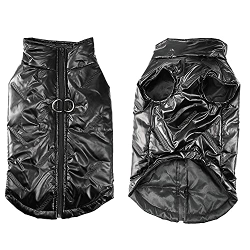 FEimaX Manteau d'hiver pour Chien Veste Imperméable Chaud Vêtements Coupe-Vent pour Animaux Chiot Chihuahua Gilet Rembourré Doux pour Petit Moyen Grand Chien Chat Cover