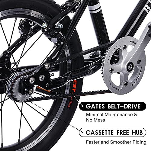 Belsize 16-Inch Pro Belt-Drive Kid's Bike, Unrivalled Lightweight & 4.0 Gain Ratio Advanced Bicycle For 3-7 Years Old #TOP2