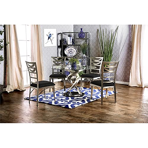 Furniture Of America Catarina Metal Ladder-Back Dining Chair, Set Of 2 #TOP5