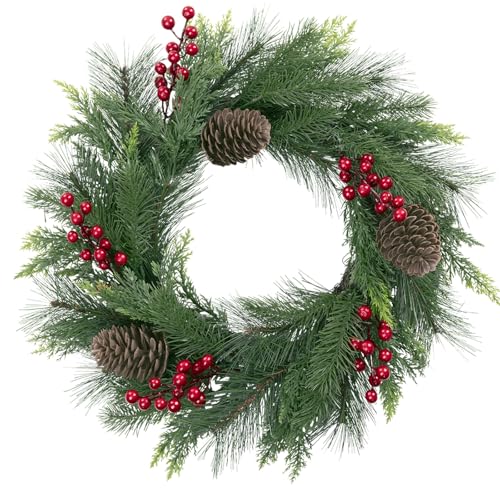 SHACOS Weihnachtskranz Dekokranz Winterkranz Türkranz Tannenkranz...