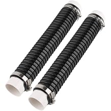 Central Vacuum Hose fits Connect A 2-Inch Indoor Vacuum Tube Compatible with OVO Flex Easy Retrofit Flexible Pipes to Install Quickly Easily Central Vacuum to an Existing Pipiping Network - Black