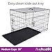 Pretty Pooch Dog Crate Puppy Cat Pet Training Cage Medium Carrier Metal Folding with Tray Double Door and Bed (Medium - 30 Inch) Pretty Pooch Dog Crate Puppy Cat Pet Training Cage Medium Carrier Metal Folding with Tray Double Door and Bed (Medium - 30 Inch)